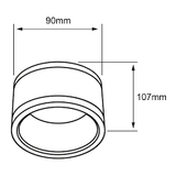 Lampara de Sobreponer en Techo 15W con Luz en 3 Tonos