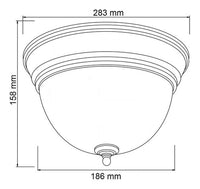 Lampara de Techo en Acabado Cristal Disponible en Colro Satinado y Latonado (Modelo a Elegir)