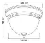 Lampara de Techo en Acabado Cristal Disponible en Colro Satinado y Latonado (Modelo a Elegir)