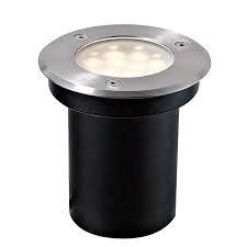 Lampara para piso en color Negro con LED integrado para uso exterior