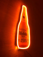 Letrero Led Neón en Forma de Cerveza en Luz Ámbar