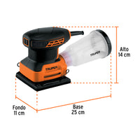 Lijadora Orbital 1/4 Hoja 240W Profesional