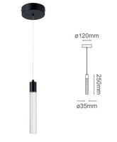 Lingote de Lujo en Acabado Negro Mate con LED Integrado