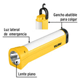 Linterna Recargable con Lámpara de Emergencia, 20 lm