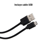 Linterna Recargable con Lámpara de Emergencia, 20 lm