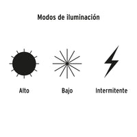 Linterna de Minero 3 LEDs 65 lm de 3 Pilas AAA