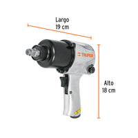 Llave de Impacto Neumática 1/2" Industrial