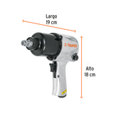 Llave de Impacto Neumática 1/2" Industrial