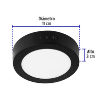 Luminaria LED Tipo Plafon 6W Redondo en Luz de Día