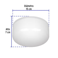 Luminaria LED de Sobreponer Tipo Plafon con Pantalla de Policarbonato