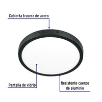 Luminario LED Tipo Plafon 24W Redondo en Luz de Día