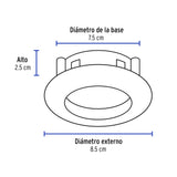 Luminario Redondo Blanco Spot Dirigible