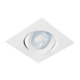 Luminario de LED 5W para Empotrar Cuadrado Blanco Spot Dirigible