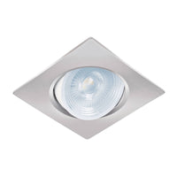 Luminario de LED 5W para Empotrar Cuadrado Cromo Mate Spot Dirigible