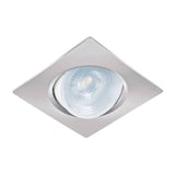 Luminario de LED 5W para Empotrar Cuadrado Cromo Mate Spot Dirigible