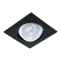 Luminario de LED 5W para Empotrar Cuadrado Negro Spot Dirigible