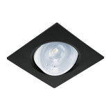 Luminario de LED 5W para Empotrar Cuadrado Negro Spot Dirigible