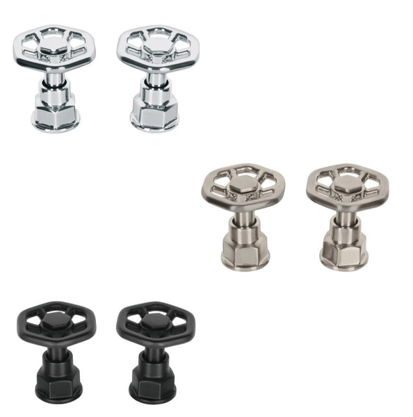 Manerales Tipo Volante Metalicos para Mezcladoras Disponible en Color Cromo, Negro Mate y Satin (Modelo a Elegir)