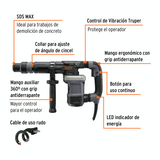 Martillo Demoledor SDS Max 14 Joules 1,200