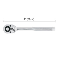 Matraca Cuadro 1/2" Cabeza de Pera Liberación Rápida