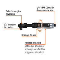 Matraca de Impacto Neumática 1/2"