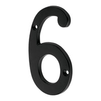 Números de Latón Solido 4" Color Negro (Modelo a Elegir)