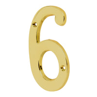 Numeros de Laton Solido 4" Resistentes al Intemperie (Modelo a Elegir)