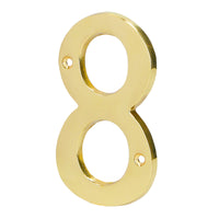 Numeros de Laton Solido 4" Resistentes al Intemperie (Modelo a Elegir)