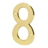 Numeros de Laton Solido 4" Resistentes al Intemperie (Modelo a Elegir)