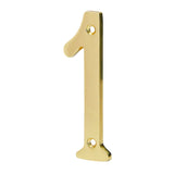 Numeros de Laton Solido 4" Resistentes al Intemperie (Modelo a Elegir)