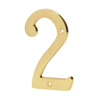 Numeros de Laton Solido 4" Resistentes al Intemperie (Modelo a Elegir)