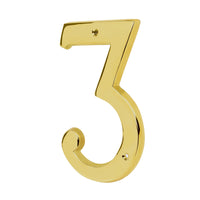 Numeros de Laton Solido 4" Resistentes al Intemperie (Modelo a Elegir)