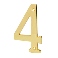 Numeros de Laton Solido 4" Resistentes al Intemperie (Modelo a Elegir)