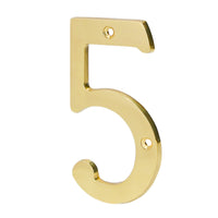 Numeros de Laton Solido 4" Resistentes al Intemperie (Modelo a Elegir)