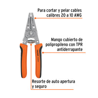 Pinza 6" Pela Cables, 20 a 10 AWG