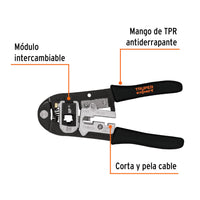 Pinza 8" Ponchadora, Módulos Intercambiables