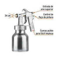Pistola para Pintar Baja Presión en Acabado Aluminio
