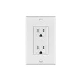 Placa Armada con Contacto Duplex en Color Blanco