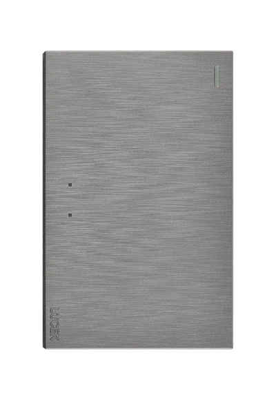 Placa Plana con 1 Interruptor Escalera en Color Plata