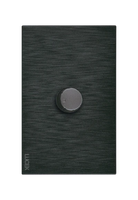 Placa Plana con Dimmer en Color Negro