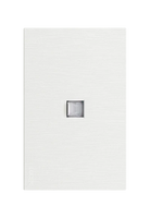 Placa Plana con Toma de Teléfono en Color Blanco