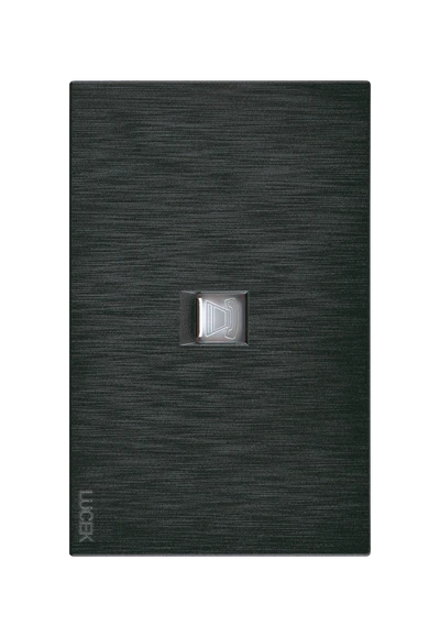 Placa Plana con Toma de Teléfono en Color Negro