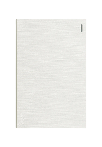 Placa Plana con 1 Interruptor Sencillo en Color Blanco