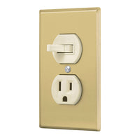Placa de Aluminio con Interruptor y Contacto