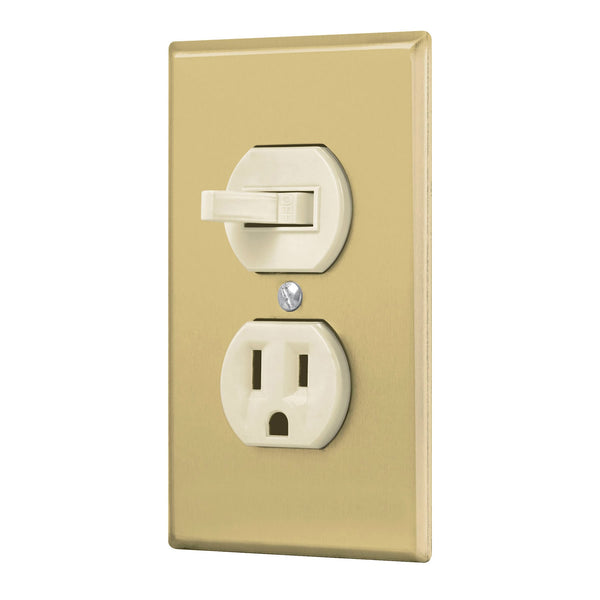 Placa de Aluminio con Interruptor y Contacto