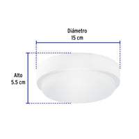 Plafon Decorativo Redondo para Baño con LED Integrado