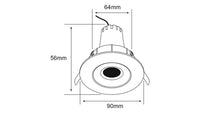 Plafón Dirigible con LED Integrado de 5.5 W en Luz Blanca Acabado Satinado