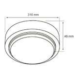 Plafón Inteligente WIFI de Sobreponer en Interior de 20 W Acabado Blanco