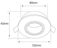 Plafón Para uso interior en terminado Blanco dirigible