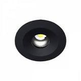 Plafón de Empotrar con LED Integrado de 9 W en Luz Blanca Acabado Negro